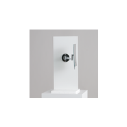 Miroir Techno 1 - bras pivotant simple face - grossissement 3x - largeur 132 mm - laiton chromé_1