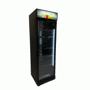 Réfrigérateur 1 porte en verre noir sens ouverture porte gauche l595 7464.0093 COMBISTEEL_1