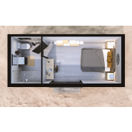 Studio de jardin en container/T1 pour le logement d'un adolescent, d'un étudiant ou d'une personne âgée_1