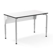 Table de professeur - Mobitab MSTP - réglable en hauteur avec voile de fond et tiroir verrouillable_1