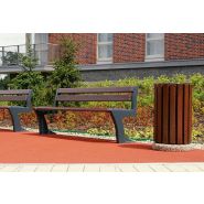 003415 - Poubelle publique Park - Komserwis - 35L - Hauteur 60 cm - 48 kg_1