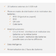 Borne de distribution de batteries externes et de restitution - Capacité 20 batteries de 5 500 mah - Mobility 20_1