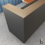 Bureau d'accueil Delta monocolor - Mobel Linea - 144, Anthracite_1