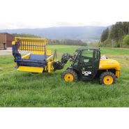 Dérouleuse pailleuse DE225 KP - Warzée SA - Balles rondes jusqu'à 150 cm et 800 kg – Compatible chargeurs compacts_1