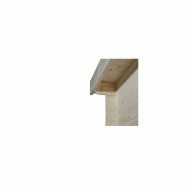 Garage simple en bois épicéa - 14,35 m² - toit plat - porte battante et latérale vitrée - 3,45 x 5,21 x 2,32 m_1