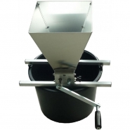 Moulin à malt à rouleaux ajustables en inox - entonnoir 5L - capacité 50 kg/h_1