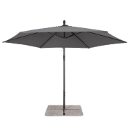 Parasol déporté Nizza anthracite/gris Ø3 x 2,35 m_1