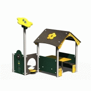 Structure de jeu maisonnette avec panneaux de manipulation - Maali02 - Pour enfants de 1 à 5 ans - Capacité 10 enfants_1