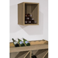 Case murale Vinno - fond L30xP35xH40cm - coloris chêne authentique - spécial cavistes_1