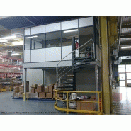 Plateforme / mezzanine industrielle - Cloisons modulaires pour bureaux - Multi-niveaux - Charge jusqu'à 1000 kg/m²_1