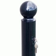 Potelet amovible Primabloc Forum - diamètre 76mm - à clé - finition peint sur zinc_1