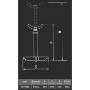Vérin de fosse - CLAS - 2 étages 800kg - OH 0236 - descente type homme mort_1