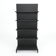 Elément de départ Gondole M25 Gris H223xL100cm base+4 tablettes_1