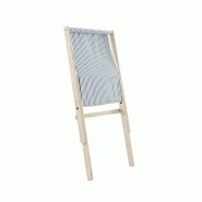 Fauteuil futon Boogie en hêtre massif naturel - Coloris Beach Blue - Design compact et confortable_1