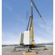L1-24 - Grue à montage rapide Liebherr - Portée 27m avec lest en béton ou acier - Hauteur max. sous crochet 19,20m_1