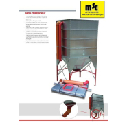 Silo de stockage carré démontable - granulés et céréales - 1400 à 6000 kg, 2,16m à 4,61m_1