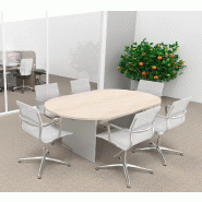 Table de réunion ovale Kate - Mobel Linea - 250, Acacia clair_1