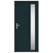Vidaxl porte d'entrée anthracite 98x208 cm pvc 3157101_1
