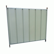 Clôture opaque en acier galvanisé - longueur : 2,10m x hauteur : 2,00m_1