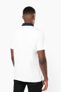 Polo jersey bicolore homme - Réf: K260 - Kariban - 100% coton - Col chemise contrasté_1