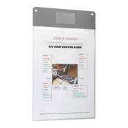 Porte-visuel mural 4 poches A4 verticales - Transparent recto-verso - Réf.212159_1