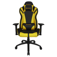 Fauteuil de bureau ergonomique AZGENON Z300 Jaune - réglable avec coussin appui-tête et accoudoirs 4D - Réf : AZG_Z300_BKYLW_1