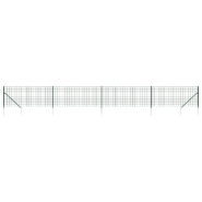 Vidaxl clôture en treillis métallique et piquet d'ancrage vert 1x10m 154129_1