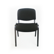 Chaise visiteur noir classique d'occasion - Pratique et résistante - Usage quotidien_1