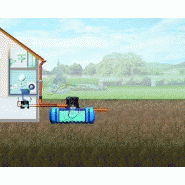 Kit habitat premium Flat L 5000 L - passage piéton - cuve extra-plate à enterrer avec station de pilotage_1