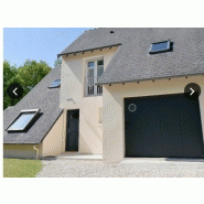 Porte de garage sectionnelle mambo / manuelle / en acier / avec portillon et hublot / isolation thermique_2