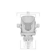 Siège de tracteur - Grammer AG - Compacto Comfort S PVC - course de la suspension : 80 mm - 55050_1