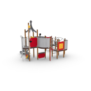 Structure multi-jeux Unimini Vallis - Hags - Pour enfants de 3 à 5 ans - Dimensions 3450x4700x2920 mm_1