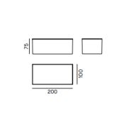 Applique murale rectangulaire LED ICE20 - polycarbonate blanc - 8W - 950 lumens - 3000K - IP65 - IK08_1