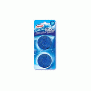 Bloc reservoir chasse d'eau wc parfum eau bleue 50g lot de 2_1