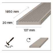 Bo-dtht170g - Lames de terrasses Moso-Bamboo - 155mm - Style Thermo-Density - Finition brut_1