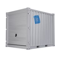 Container de stockage 10 pieds à porte sectionnelle - Compact, robuste et pratique_1