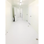 Conteneur laboratoire modulaire - Box’innov - robuste et isolé avec paillasse et sol résine_1