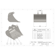 Godet standard 40 cm  - hho_1