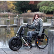 Handbike Tout Électrique - CROSSBIKE 14'' Stricker - Moteur 1000 Watts et Pneu Adhérent_1