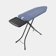 Table à repasser taille C -124 x 45 cm, pour centrale vapeur - Denim Blue Brabantia XL avec support métallique_1