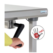 Table ergonomique en acier inoxydable pour réduire les troubles musculo-squelettiques