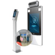 Totem avec terminal de reconnaissance faciale - mesure de température frontale - précision 0,1°C - écran tactile 7 pouces_1