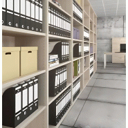 Armoire de rangement ouverte - 2 étagères - hauteur 120 cm (4 largeurs au choix) So Madrid_1