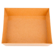 Barquette rectangulaire Kraft 14x13x3,5cm - par 1000_1