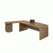 Bureau X time Stop avec retour et caisson - Quadrifoglio. - 244, Wenge, Gauche_0
