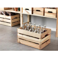 Caisse en bois pin massif avec poignées pour rangement IVAR_2