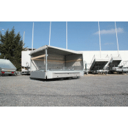 Remorque plateau - Humbaur HN 203118 / HN 253118 - 2 essieux, ridelles alu, roues surbaissées_1