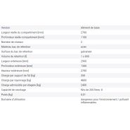 203265W - Rayonnage combi 2 L8-L avec bac de rétention galvanisé pour 8 fûts de 200 litres - Conforme arrêté 04/10/2010_1