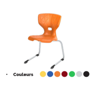Chaise FLEXO avec appui sur table - Réf 7854 - BIOLAB - Piètement en C - Hauteur T2 à T7 - Empilable et ergonomique_1