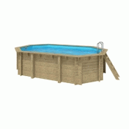 Piscine octogonale allongée Emeo - 3,50 x 5,40 x H. 1,31 - piscine en kit_1